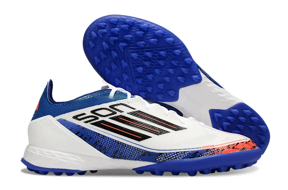 Son Heung Min x Adidas F50 Pro TF - White/Royal Blue/Neon Orange
