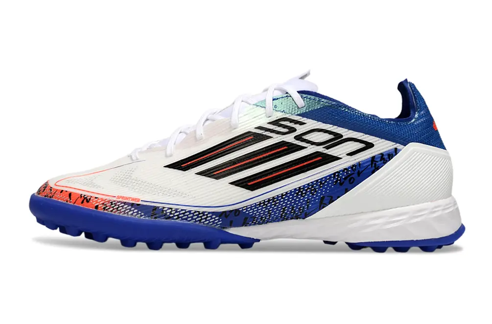 Son Heung Min x Adidas F50 Pro TF - White/Royal Blue/Neon Orange