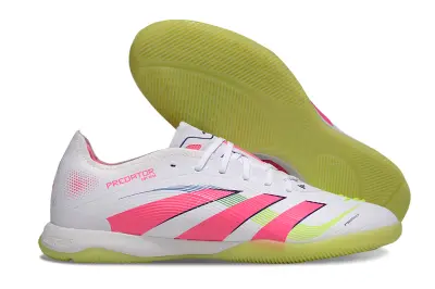 Adidas Predator 25 Elite IC - White/Neon Pink/Lime Green