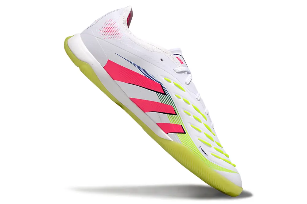 Adidas Predator 25 Elite IC - White/Neon Pink/Lime Green