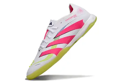 Adidas Predator 25 Elite IC - White/Neon Pink/Lime Green