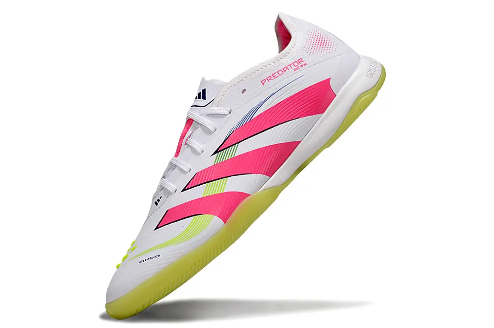 Adidas Predator 25 Elite IC - White/Neon Pink/Lime Green