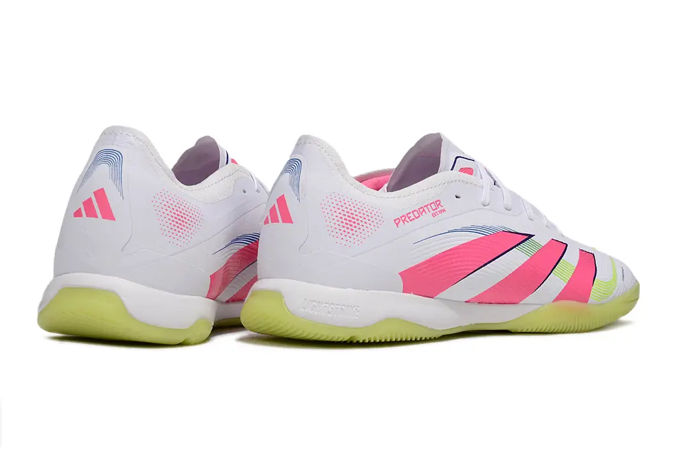 Adidas Predator 25 Elite IC - White/Neon Pink/Lime Green