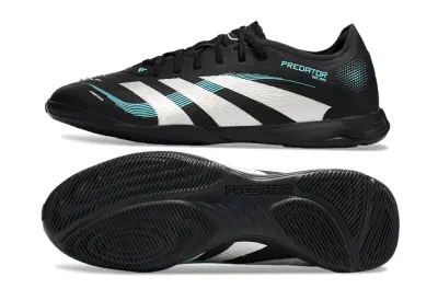 Adidas Predator 25 Elite IC - Black/Aqua Blue/White