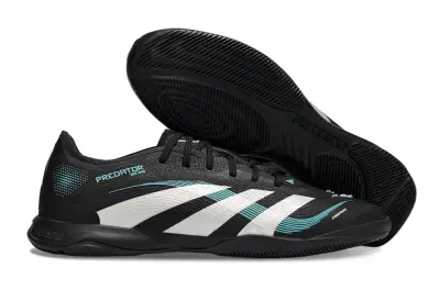 Adidas Predator 25 Elite IC - Black/Aqua Blue/White