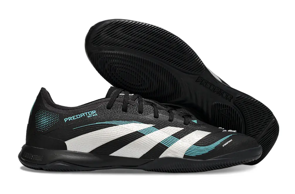 Adidas Predator 25 Elite IC - Black/Aqua Blue/White