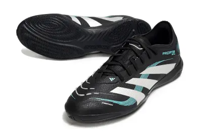 Adidas Predator 25 Elite IC - Black/Aqua Blue/White