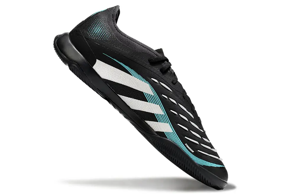 Adidas Predator 25 Elite IC - Black/Aqua Blue/White
