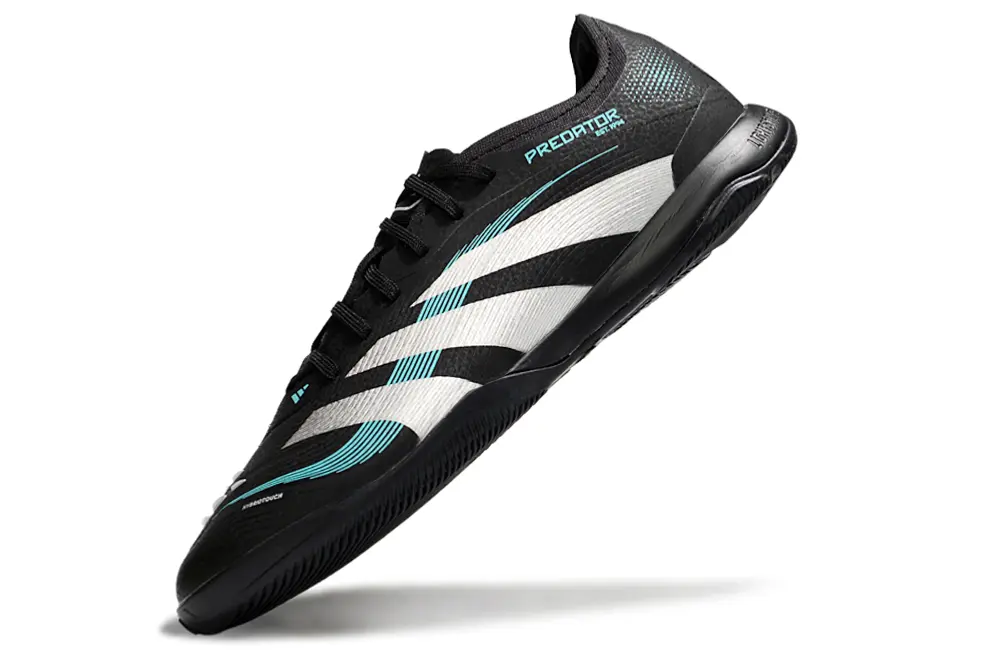 Adidas Predator 25 Elite IC - Black/Aqua Blue/White