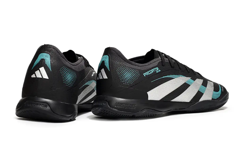 Adidas Predator 25 Elite IC - Black/Aqua Blue/White