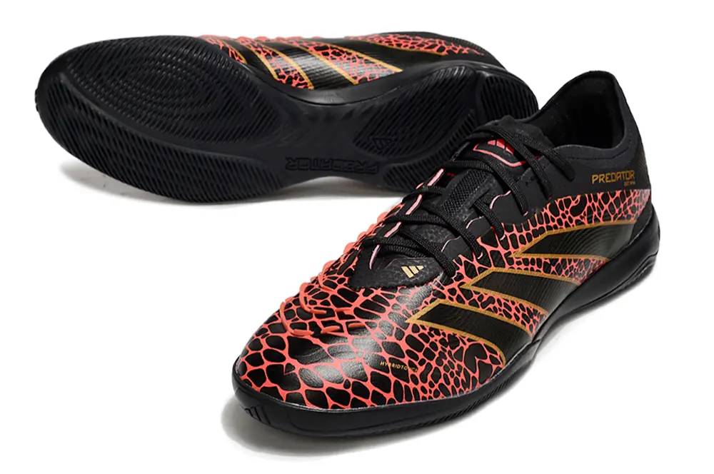Adidas Predator 25 Elite IC - Black/Fiery Red/Gold
