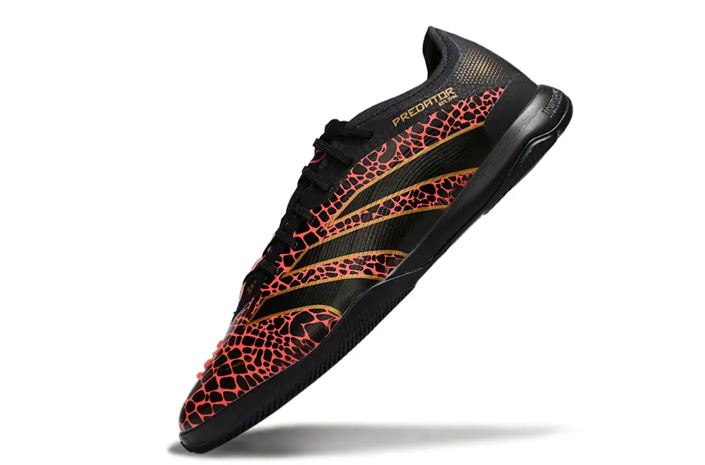 Adidas Predator 25 Elite IC - Black/Fiery Red/Gold