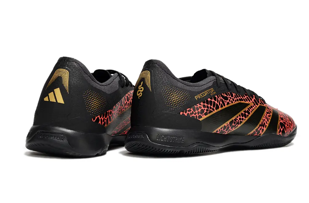 Adidas Predator 25 Elite IC - Black/Fiery Red/Gold