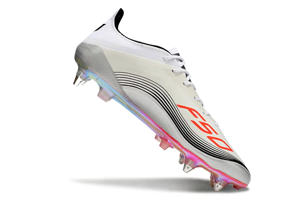 Messi x Adidas Predator 25 Elite SG - White/Vibrant Red/Shimmering Silver