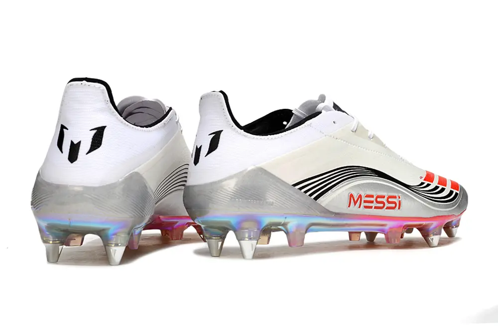 Messi x Adidas Predator 25 Elite SG - White/Vibrant Red/Shimmering Silver