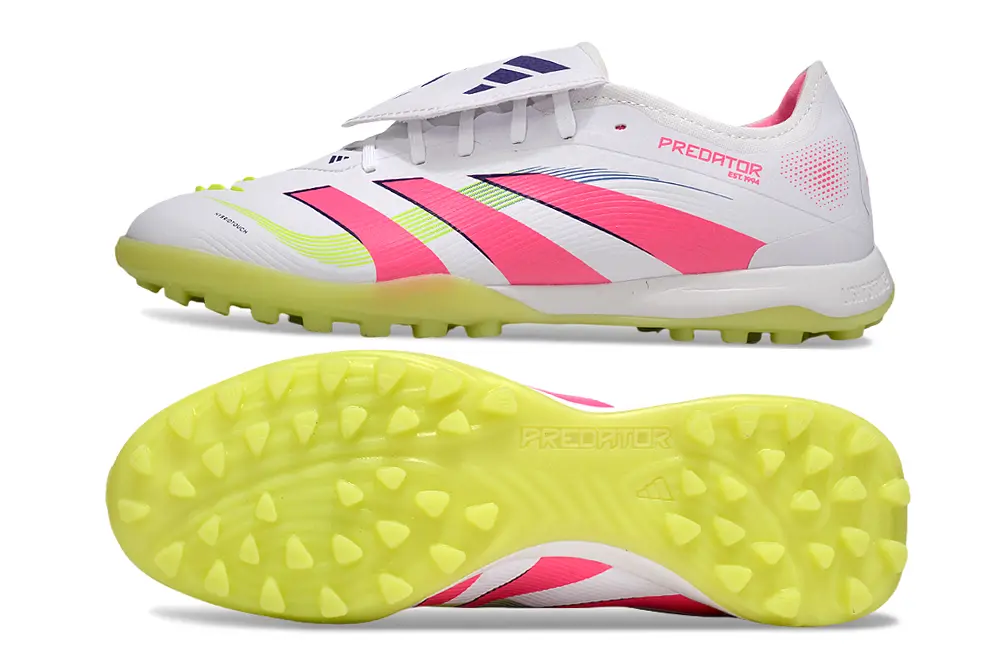 Adidas Predator Elite Foldover Tongue TF - White/Neon Pink/Lime Punch