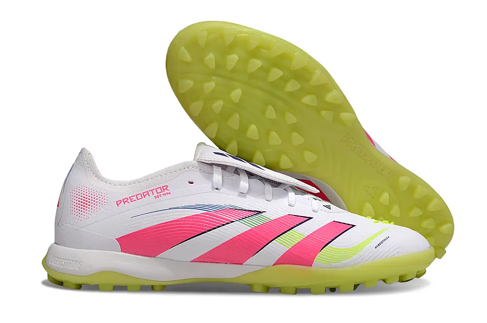 Adidas Predator Elite Foldover Tongue TF - White/Neon Pink/Lime Punch