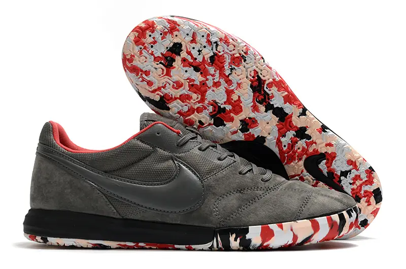 Nike Premier 2 Sala IC - Gray/Scarlet Red/Black