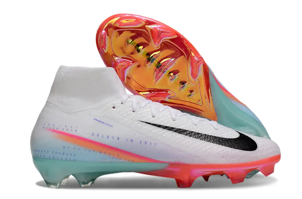 Nike Air Zoom Mercurial Superfly 10 Elite FG - White/Neon Pink/Icy Blue