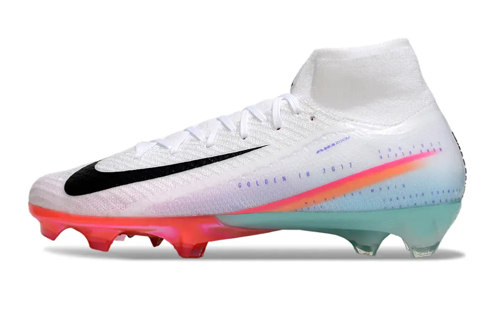 Nike Air Zoom Mercurial Superfly 10 Elite FG - White/Neon Pink/Icy Blue