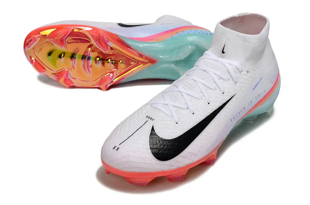 Nike Air Zoom Mercurial Superfly 10 Elite FG - White/Neon Pink/Icy Blue