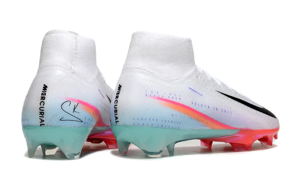 Nike Air Zoom Mercurial Superfly 10 Elite FG - White/Neon Pink/Icy Blue