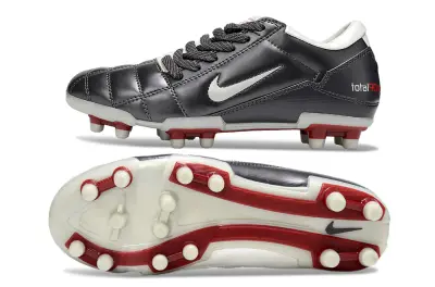 Nike Air Zoom Total 90 III FG - Black/Crimson Red/Silver Grey