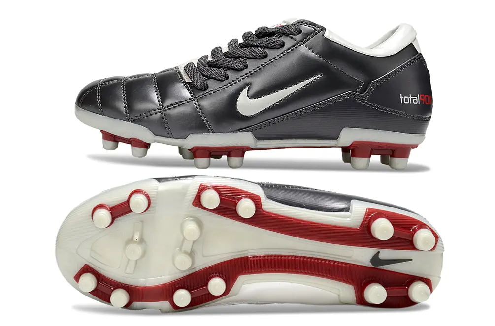 Nike Air Zoom Total 90 III FG - Black/Crimson Red/Silver Grey