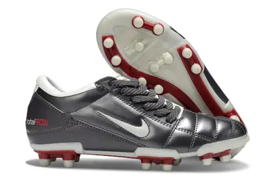 Nike Air Zoom Total 90 III FG - Black/Crimson Red/Silver Grey