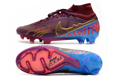 Mbappé x Nike Air Zoom Mercurial Superfly 9 Elite FG - Purple/Electric Red/Deep Blue