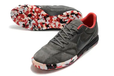 Nike Premier 2 Sala IC - Gray/Scarlet Red/Black