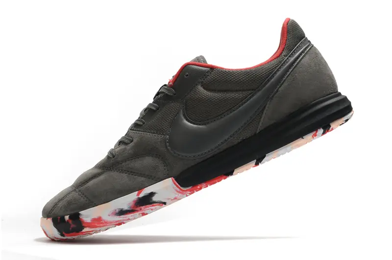 Nike Premier 2 Sala IC - Gray/Scarlet Red/Black