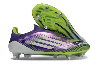 Adidas F50 Elite Laceless SG - Purple/Electric Purple/Neon Green