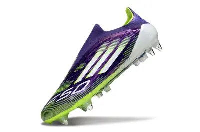 Adidas F50 Elite Laceless SG - Purple/Electric Purple/Neon Green