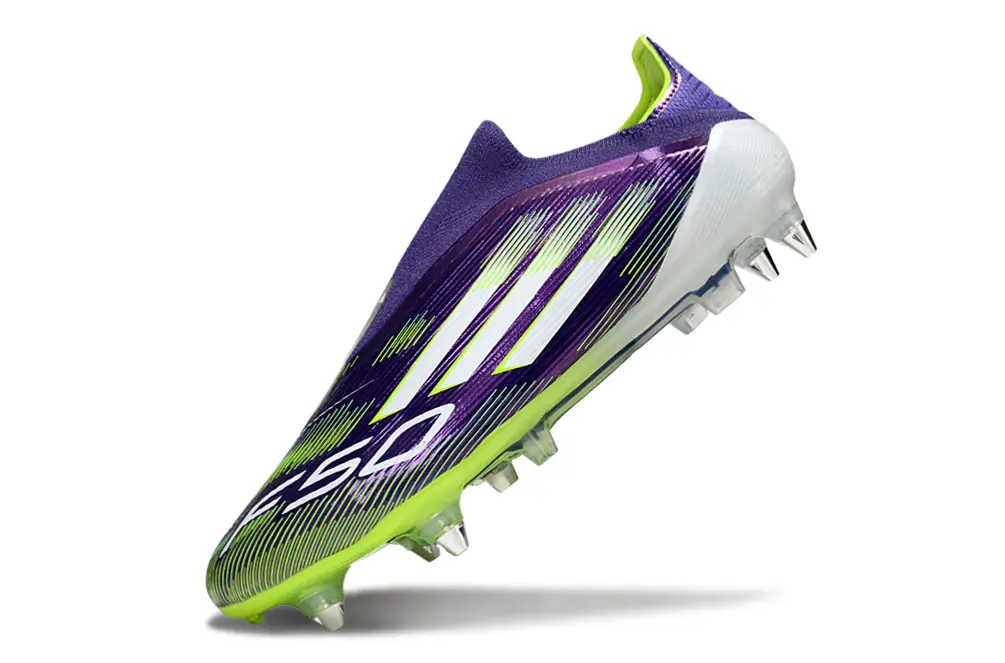 Adidas F50 Elite Laceless SG - Purple/Electric Purple/Neon Green