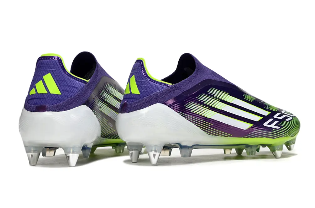 Adidas F50 Elite Laceless SG - Purple/Electric Purple/Neon Green