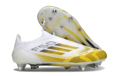 Vicky López x Adidas F50 Elite Laceless SG - Yellow/Bright Yellow/White