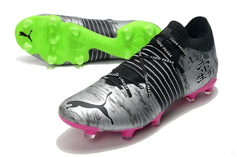 Puma Future Z 1.1 FG - Gray/Electric Pink/Graphite Black