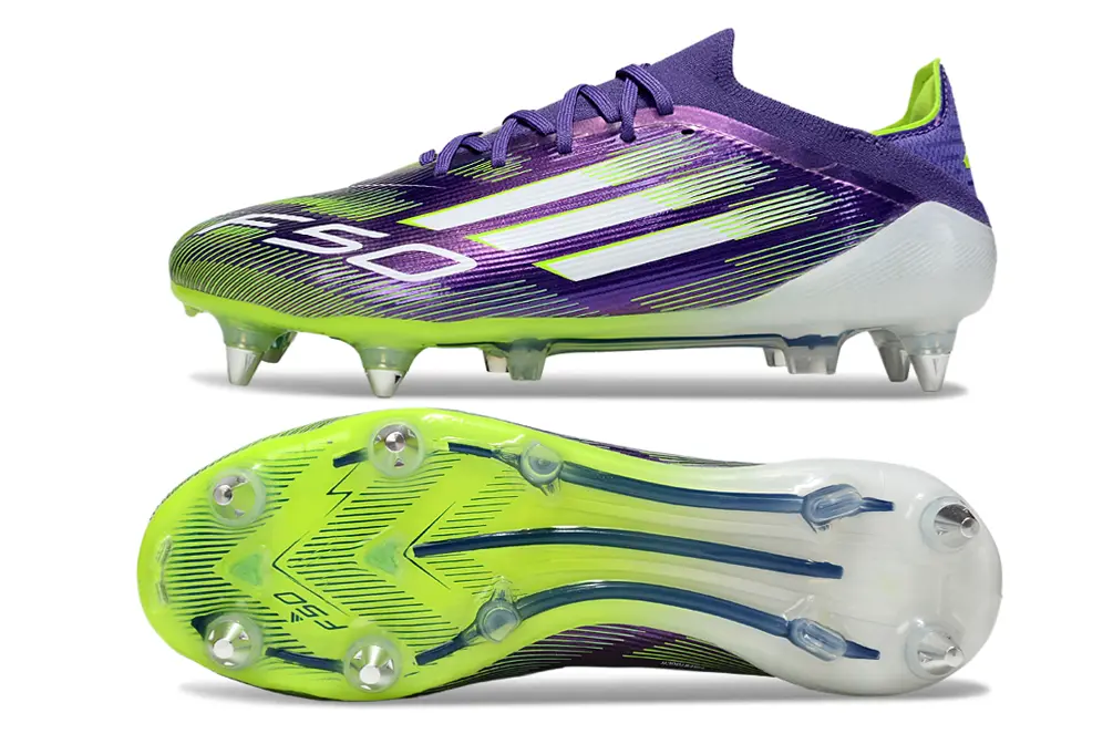 Adidas F50 Elite SG - Purple/Electric Green/Shocking Violet