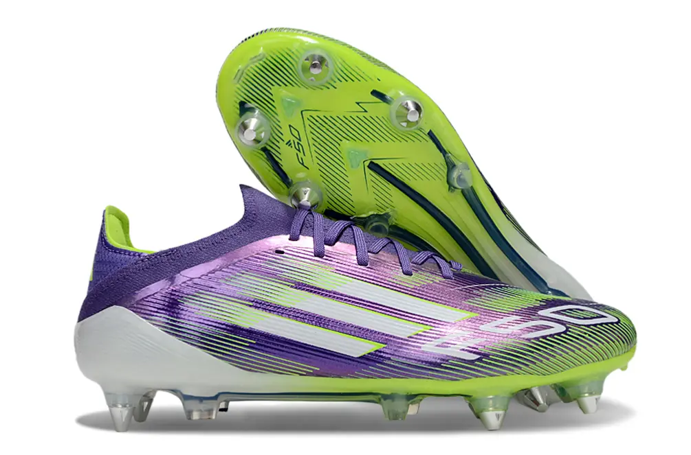 Adidas F50 Elite SG - Purple/Electric Green/Shocking Violet
