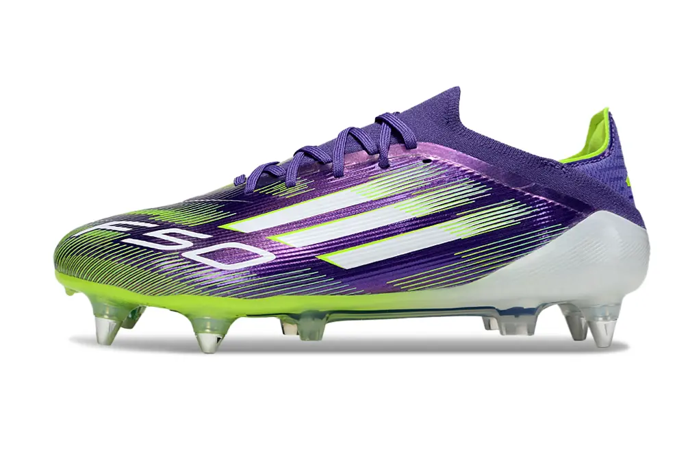 Adidas F50 Elite SG - Purple/Electric Green/Shocking Violet