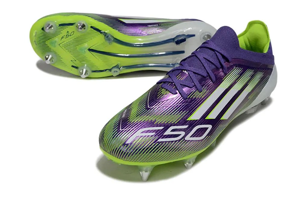 Adidas F50 Elite SG - Purple/Electric Green/Shocking Violet