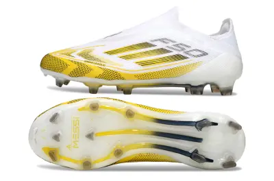 Messi x Adidas F50 Elite Kings League Laceless FG - Yellow/Bright Yellow/White
