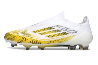 Messi x Adidas F50 Elite Kings League Laceless FG - Yellow/Bright Yellow/White