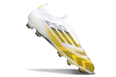 Messi x Adidas F50 Elite Kings League Laceless FG - Yellow/Bright Yellow/White