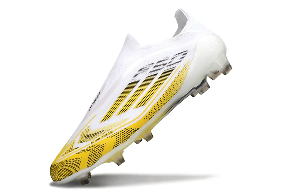 Messi x Adidas F50 Elite Kings League Laceless FG - Yellow/Bright Yellow/White