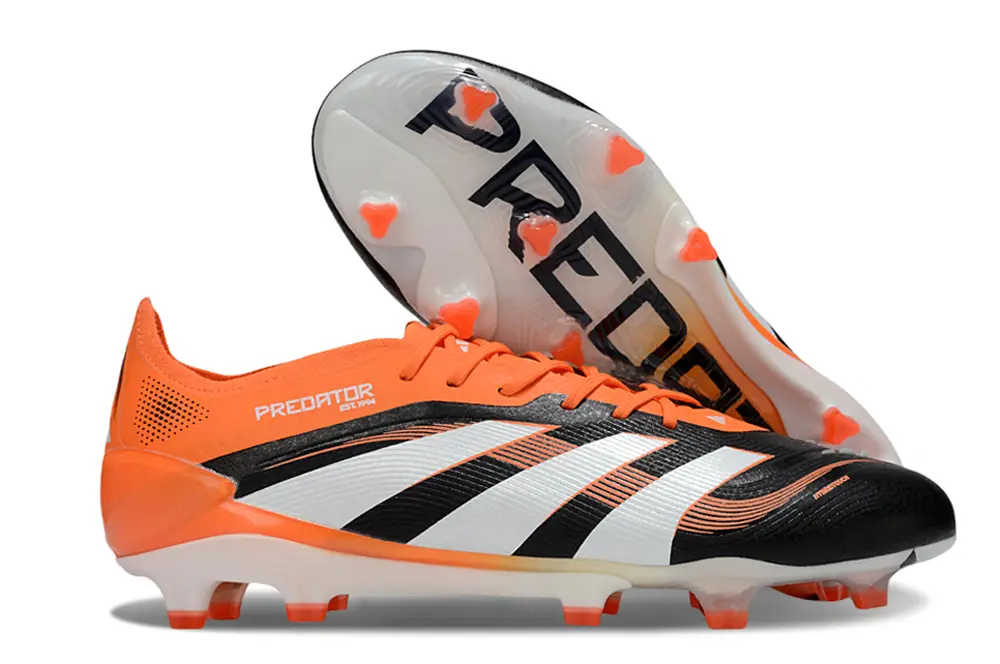 Adidas Predator 25 Elite FG - Black/Vibrant Orange/Classic White