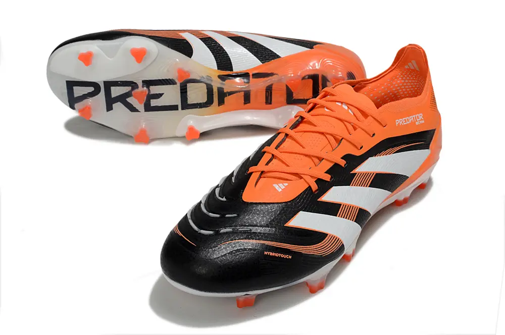 Adidas Predator 25 Elite FG - Black/Vibrant Orange/Classic White
