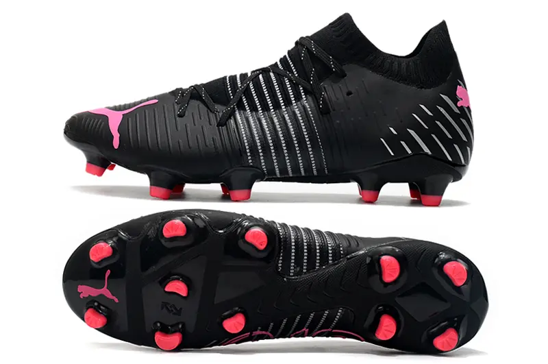 Puma Future Z 1.1 FG - Black/Neon Pink/White Stripes