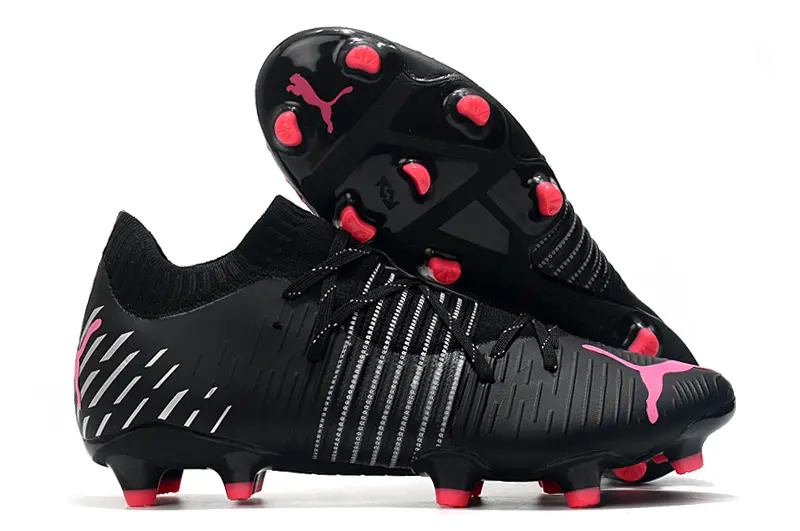 Puma Future Z 1.1 FG - Black/Neon Pink/White Stripes